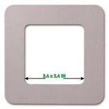 Small Plywood Embroidery Hoop with Magnetic Holders (2.4x2.4 IN), plain, hand-painted