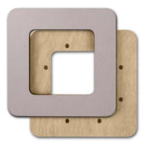 Small Plywood Embroidery Hoop with Magnetic Holders (2.4x2.4 IN), plain, hand-painted