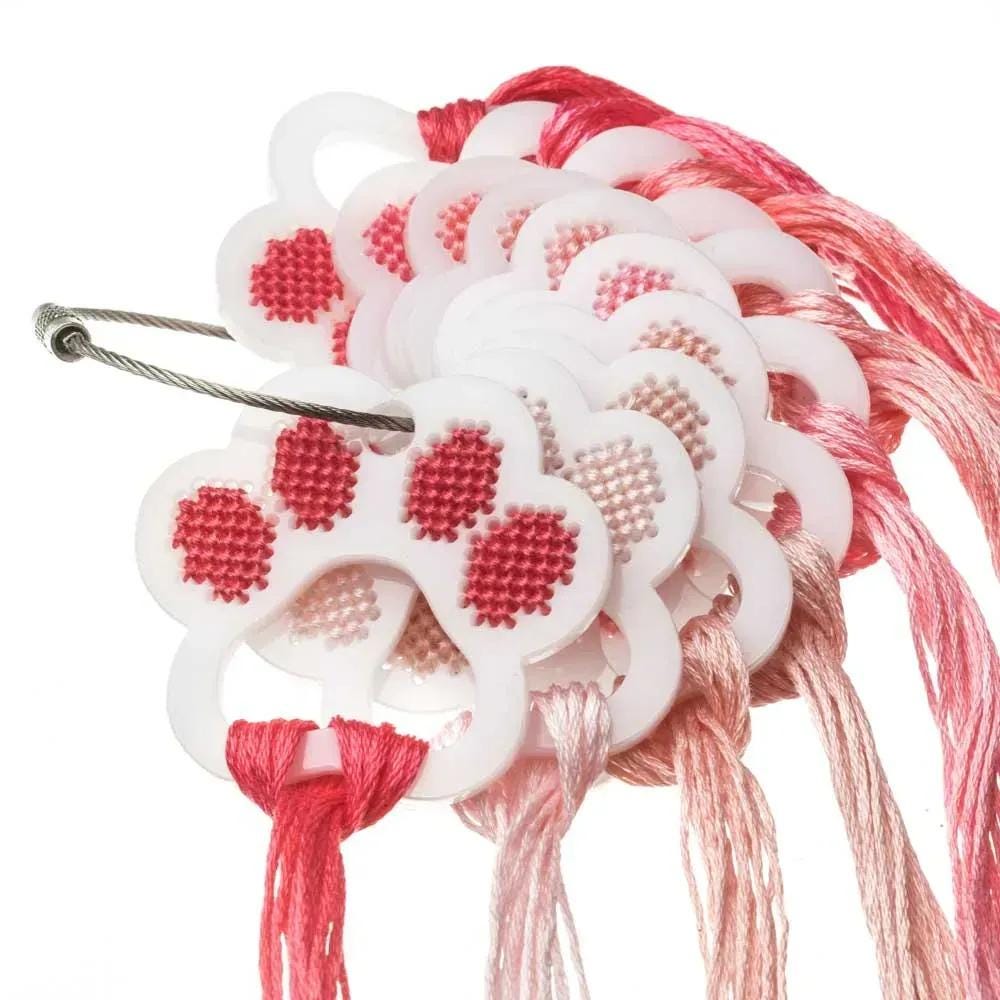 Organizer for threads, ribbons, floss, Cat paws , 10 pcs, LZ-110