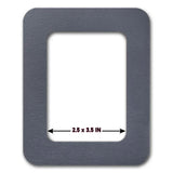Vertical Gray Plywood Embroidery Hoop with Magnetic Holders (2.5x3.5 IN), plain, hand-painted