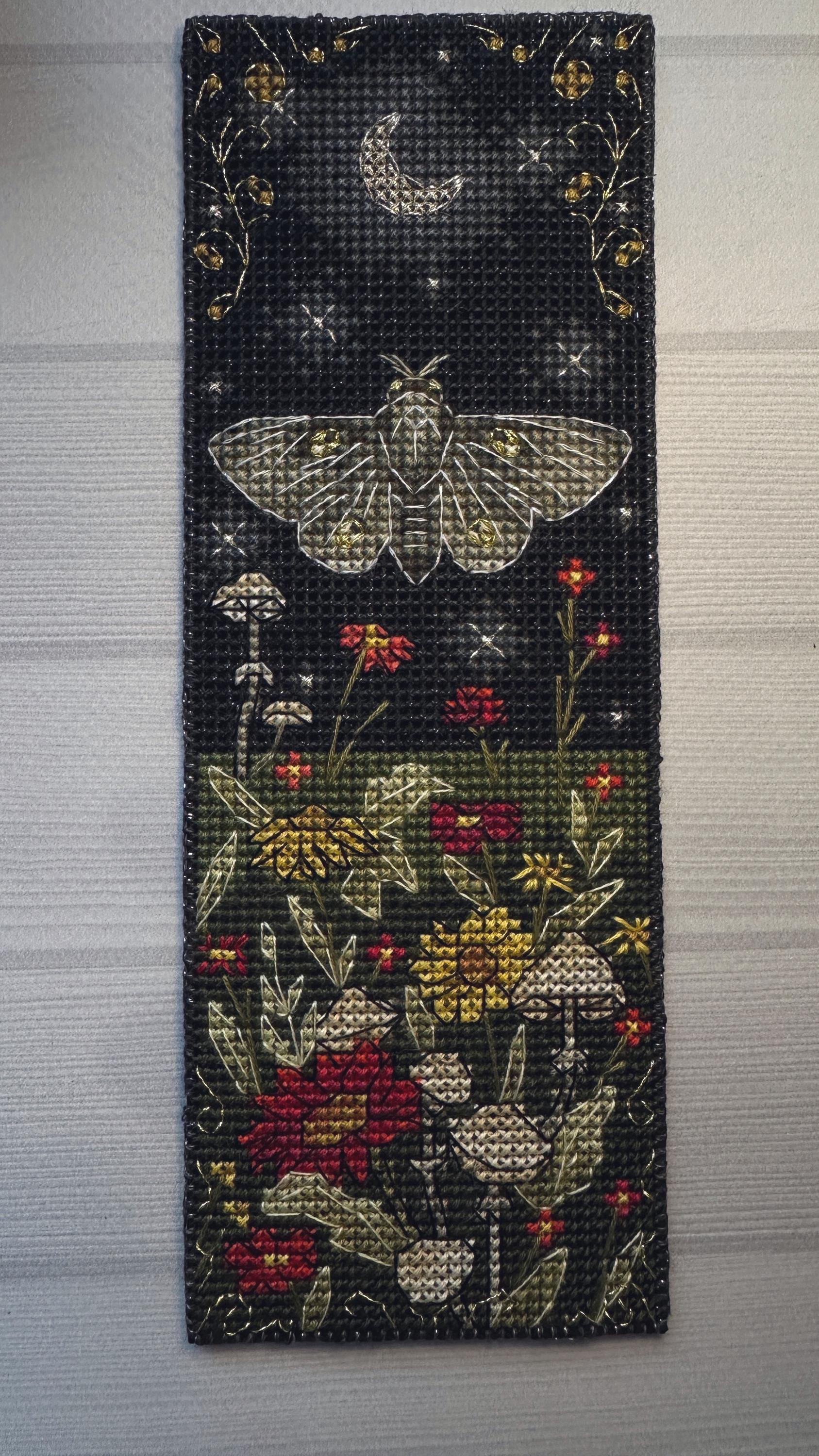 DIY Cross Stitch Bookmark Kit “butterfly”, Guardian of the night