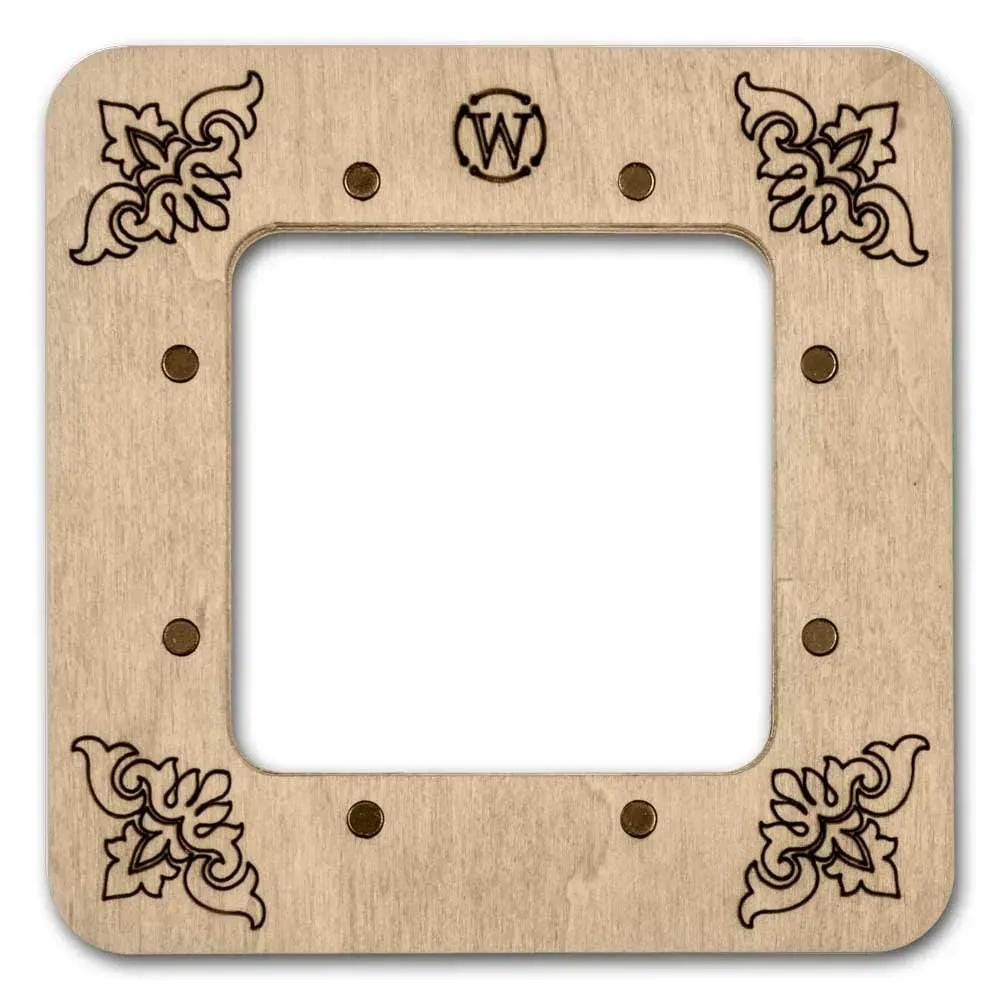Small  Plywood Embroidery Hoop pastel pink with Magnetic Holders (2.4x2.4 IN), plain, hand-painted