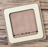 Plywood Embroidery Hoop with Magnetic Holders (5.5x5.5 IN), beige, plain, hand-painted