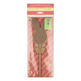 Bead Embroidery Kit: Easter Egg with Ears on stick, DIY Craft (LK-092)