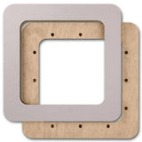 Plywood Embroidery Hoop with Magnetic Holders (4x4 IN), plain, hand-painted