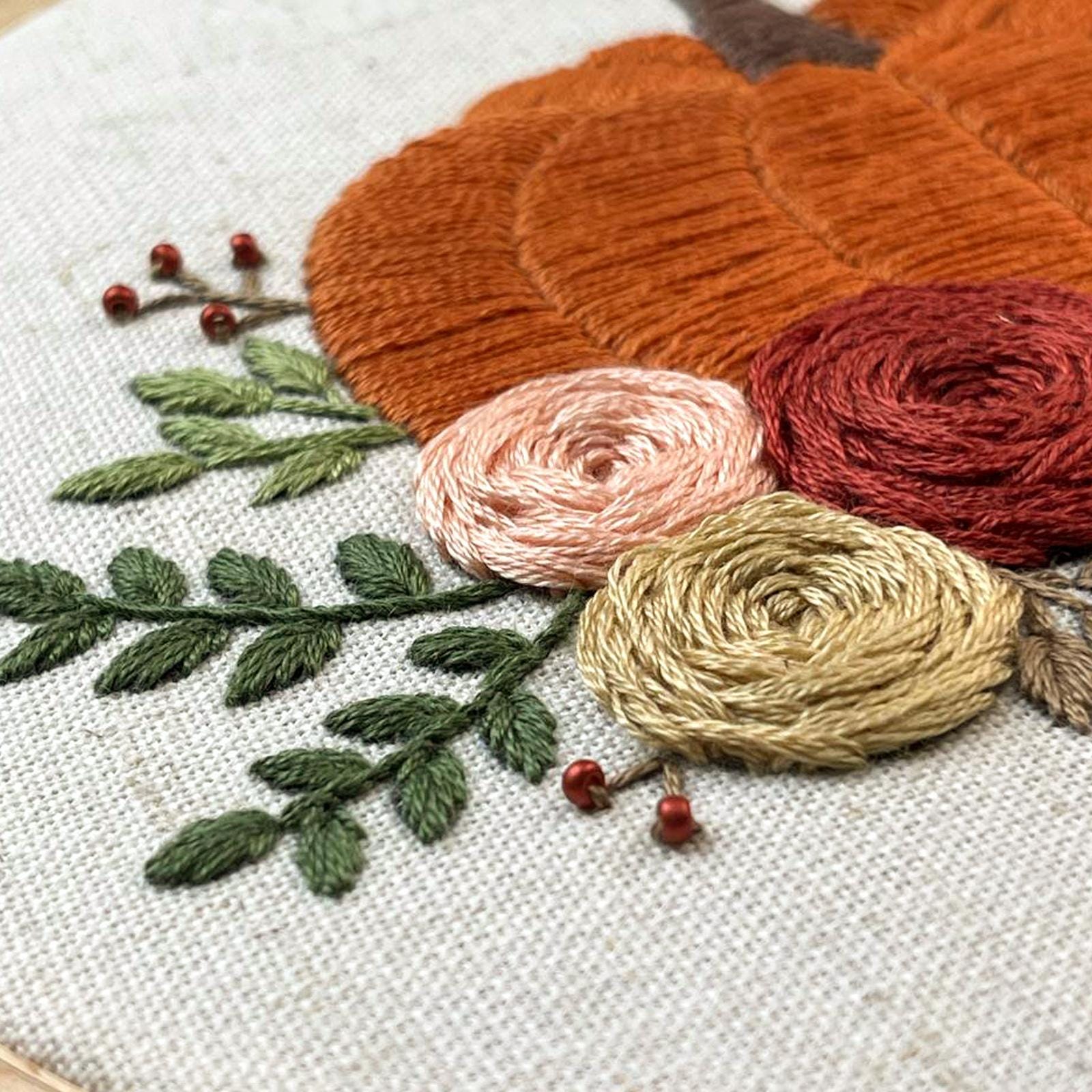 Embroidery kit - Autumn pattern, multi stitch kit, GL-03