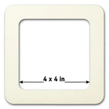 Plywood Embroidery Hoop with Magnetic Holders (4x4 IN), beige, plain, hand-painted