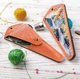 DIY Faux Leather Scissor Case Kit with Cross stitch Waterfall