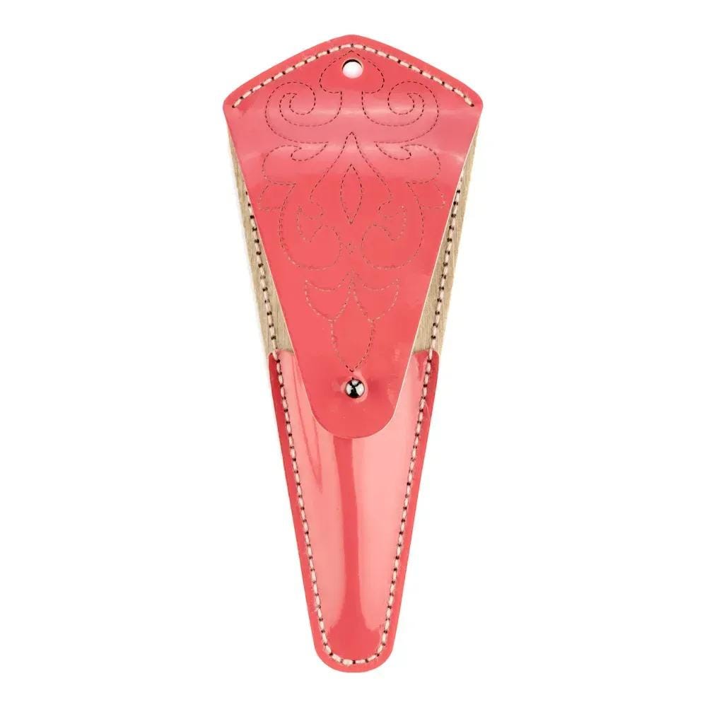 DIY Faux Leather Scissor Case Kit with Cross stitch Heron