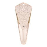 DIY Faux Leather Scissor Case perforated workpiece pink