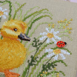 Little Goose and Ladybug Cross Stitch Kit X-1212, Tela artis , evenweave 32ct
