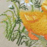 Little Goose and Ladybug Cross Stitch Kit X-1212, Tela artis , evenweave 32ct
