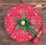 Cross stitch kit "Summer Heart", with buttons and beads all included sampler Tela-Artis X-359, Evenweave Fabric (Copy)