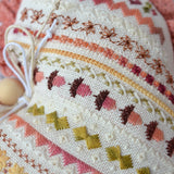 Autumn Heart Cross Stitch Kit X-392, Zweigart Cashel 28ct Hand Dyed Floss Miyuki Toho Beads