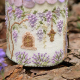 Lavender Fairy House 3D Cross Stitch Kit, 3D Village House, 28 ct Linen, Hand Dyed DMC Floss, x-803